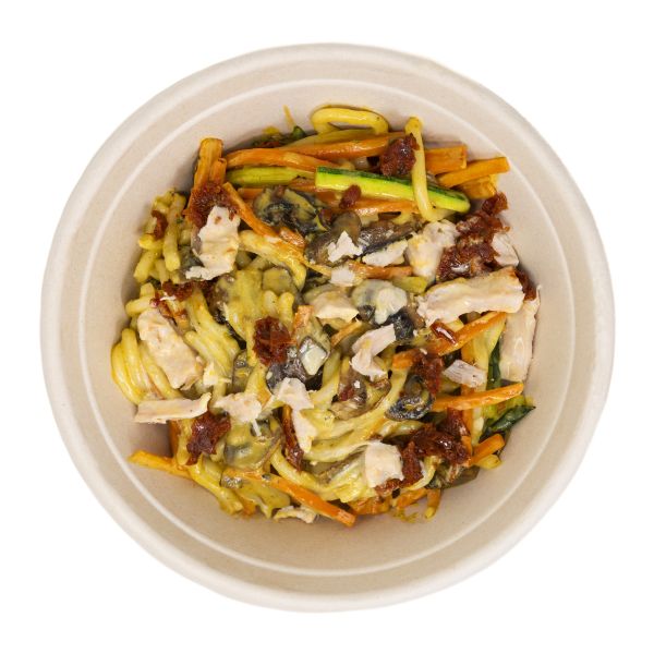 Red curry chicken udon