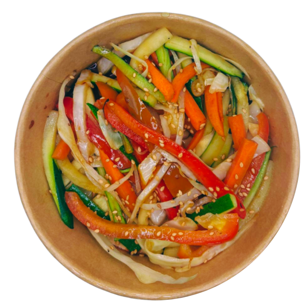 Verduras orientales al wok