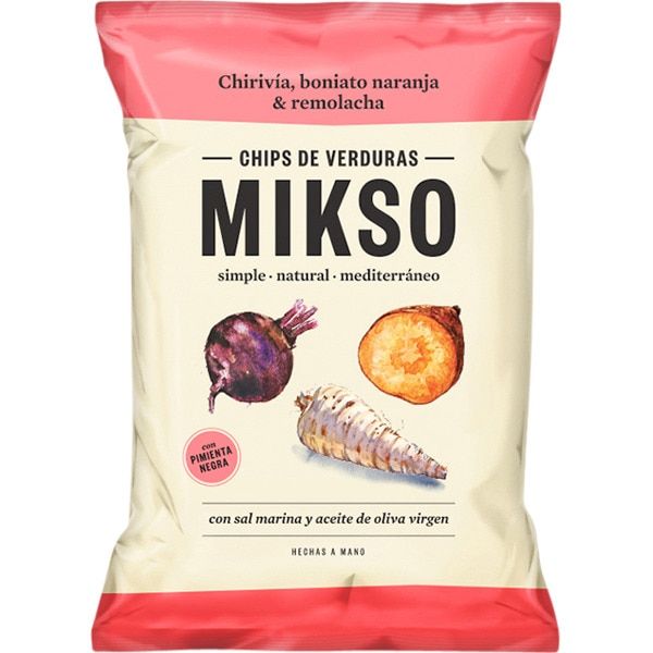 Chips de chirivía, boniato y remolacha